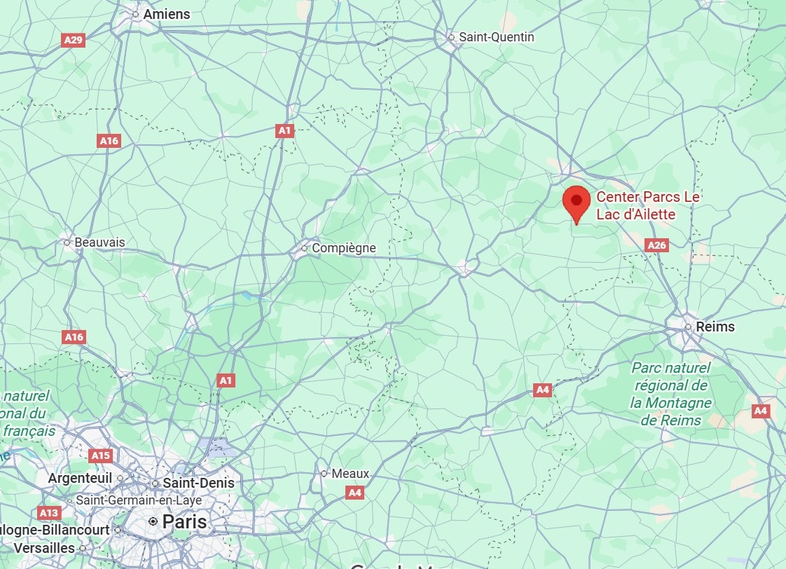 כפר הנופש לה לאק ד'איילט על המפה